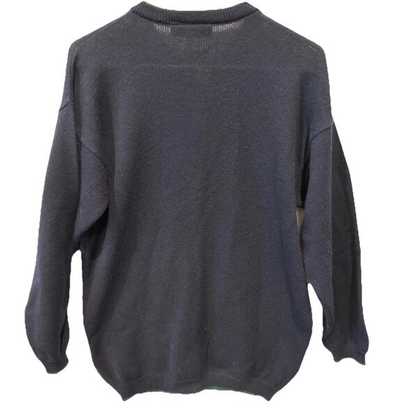 James Pringle Weavers of Inverness Navy Blue Lambswool Made In Scotland Cardigan - Picture 7 of 8